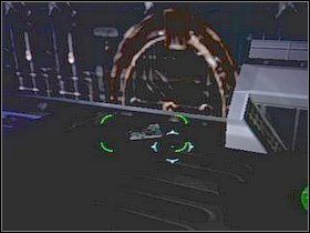 Mijając korytarz dotrzesz do wielkiej hali z przycumowanym pojazdem LS , wsiądź do niego, a dostaniesz się na inna platformę - Etap 19 | Solucja | Area 51 - Area 51 - poradnik do gry