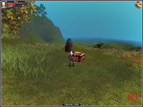 Ten teren to przede wszystkim spore jezioro- pływają w nim bardzo słabiutkie ryby, które będą Cię atakować - Lost Lake | Na północ od Arindale | Dungeon Lords - Dungeon Lords - poradnik do gry