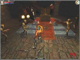 Znajdziesz się na niższym poziomie w punkcie (6) - Poziom 1 | Temple of Draedoth | Dungeon Lords - Dungeon Lords - poradnik do gry