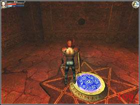 Gdy zużyjesz cztery Demon Stone, ze środka będziesz mógł zabrać jeden z reliktów Shield of Retribution (108) , odblokują się także kraty w punkcie (15) - Poziom 2 | Temple of Draedoth | Dungeon Lords - Dungeon Lords - poradnik do gry