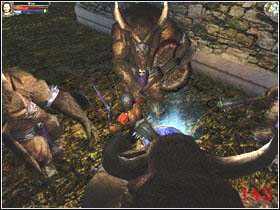 Podejdź na północ, ujrzysz bramę z dwoma zamkami po jej bokach (144) - Maze of Irynthabl | Black Swamp | Dungeon Lords - Dungeon Lords - poradnik do gry