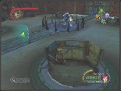 Kolejna zagadka, dzięki której otworzysz zablokowane drzwi, znajduje się po drugiej stronie dziedzińca - 19. Aklorian Fortress | Solucja Sudeki - Sudeki - poradnik do gry