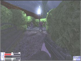 Dotrzesz do walki zombich i policjantów, widocznej na obrazku po lewej - [03] Hackleys park cz.1 w Hellforces - Hellforces - poradnik do gry