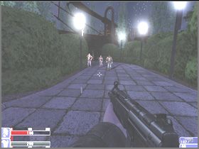 Odkręć się i idź w stronę barykady z samochodów - [03] Hackleys park cz.3 w Hellforces - Hellforces - poradnik do gry