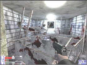 Po drodze zbierzesz z ciała naukowca nową broń - strzelbę H&K CAWS-M - [04] Basement of Hackleys Mansion cz.1 w Hellforces - Hellforces - poradnik do gry