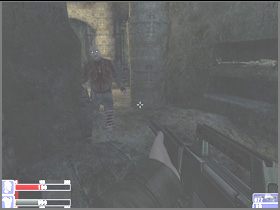 Odwróć się i zabierz zbroję i apteczkę - pokazuje ją obrazek po lewej - [05] Catacombs cz.1 w Hellforces - Hellforces - poradnik do gry