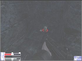 Natrafisz na posąg po prawej (lewy obrazek) - [05] Catacombs cz.2 w Hellforces - Hellforces - poradnik do gry