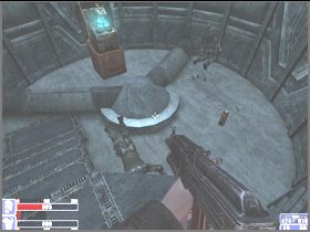 Czeka cię podobny manewr, ale będzie trudniej bo koło kręci się w odwrotną stronę - [12] Purgatory catacombs cz.2 | Hellforces - Hellforces - poradnik do gry