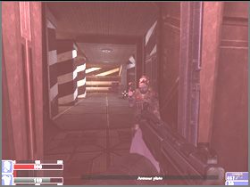 Dojdziesz do kilku drzwi (lewy obrazek), lecz otworzyć można tylko te po prawej - [14] Hacksleys arena cz.1 | Hellforces - Hellforces - poradnik do gry