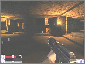 Idź korytarzem, za zakrętem będzie jeden najemnik (drugiego zabiłeś przez okno) - [18] The way to the mine cz.4 | Hellforces - Hellforces - poradnik do gry