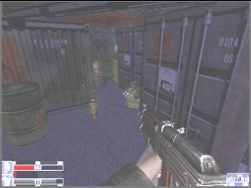 Spróbuj następnie wcelować w kolejną wieżę, w kolejne działko (lewy obrazek) - [20] The way to the lab cz.1 | Hellforces - Hellforces - poradnik do gry