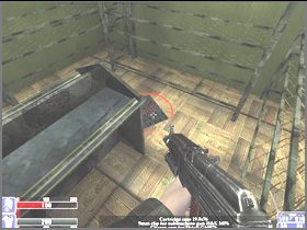 Przede wszystkim jednak udaj się do jednych z dwóch drzwi zabezpieczonych czytnikiem kart magnetycznych (do tych bliżej ubikacji) - [21] Guarded territory cz.3 | Hellforces - Hellforces - poradnik do gry