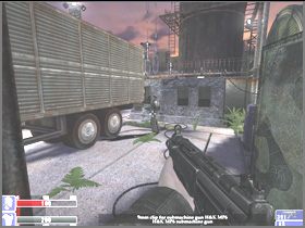 Zobaczysz w końcu za siatką po prawej strażnicę (lewy obrazek) - [22] Patio cz.2 | Hellforces - Hellforces - poradnik do gry