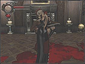 Po kilku udanych próbach załączy się nieco dłuższa scenka przerywnikowa (screen 1) - [2] Mansion - Courtyard cz.1 | BloodRayne 2 - BloodRayne 2 - poradnik do gry