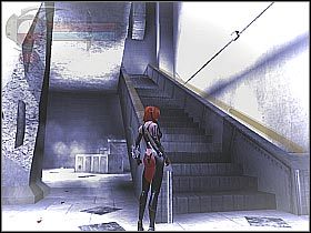 Skieruj się w stronę kolejnych schodów (screen 1) - [9] Union Station - Shopping Plaza cz.1 | BloodRayne 2 - BloodRayne 2 - poradnik do gry