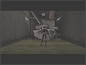 Wpadniesz tu na dwóch niezbyt wymagających przeciwników (screen 1), z których dobrze byłoby wyssać krew w celu odzyskania energii czy pozyskania amunicji - [10] Union Station - Club Strages cz.2 | BloodRayne 2 - BloodRayne 2 - poradnik do gry