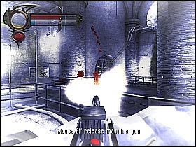 Zanim ruszysz dalej radziłbym obrócić się i skierować w stronę niewielkiego korytarza (screen 1) - [11] The Sewers - Access Tunnels cz.3 | BloodRayne 2 - BloodRayne 2 - poradnik do gry