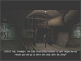 Pomocnicy Kestrel zniszczą dźwignię, przez co z problemem zatrzymania pomp będziesz sobie musiał poradzić w nieco inny sposób (screen 1) - [11] The Sewers - Access Tunnels cz.5 | BloodRayne 2 - BloodRayne 2 - poradnik do gry