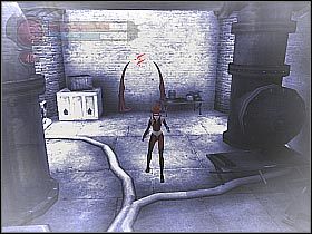 Przez kilka sekund będziesz znajdował się w zupełnie nieoświetlonym korytarzu, ale mimo to nie powinieneś się raczej zgubić - [12] The Sewers - Smuggling Route cz.3 | BloodRayne 2 - BloodRayne 2 - poradnik do gry