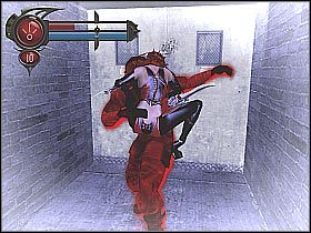 Ruszaj przed siebie, przez cały czas pozostając jednak na wyższej platformie - [15] Wetworks - Mess Hallcz.1 | BloodRayne 2 - BloodRayne 2 - poradnik do gry