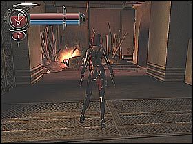 Po dotarciu na nowe piętro wyjdź z windy i ruszaj dalej - [17] Wetworks - Turbine cz.1 | BloodRayne 2 - BloodRayne 2 - poradnik do gry