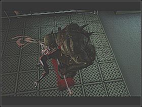 Skieruj się w stronę schodów prowadzących na niższy poziom (screen 1) - [17] Wetworks - Turbine cz.1 | BloodRayne 2 - BloodRayne 2 - poradnik do gry