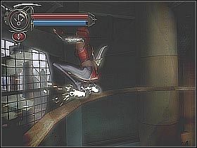 Po dotarciu na górę załatw okolicznych przeciwników (screen 1) - [20] Shroud Tower - Ascent cz.2 | BloodRayne 2 - BloodRayne 2 - poradnik do gry