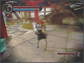 Na sam koniec radziłbym zostawić sobie charakterystyczny domek (screen 1) oraz grupę większych głazów (screen 2) - [24] Twisted Park - Ephemera | BloodRayne 2 - BloodRayne 2 - poradnik do gry