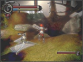 Sam pojedynek z wampirzycą nie jest zbyt wymagający (screen 1) - [24] Twisted Park - Ephemera | BloodRayne 2 - BloodRayne 2 - poradnik do gry