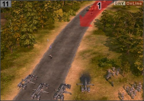 Po obejrzeniu animacji ustaw się tak, jak poprzednio i czekaj - Misja 3 - Odbicie Belgradu (4) | Partyzanci w Codename Panzers - Faza Druga - Codename: Panzers - Faza Druga - poradnik do gry