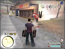 Samą budkę możesz zniszczyć na kilka różnych sposobów (screen 1) - [Point Challenge] Burrito Boost | Total Overdose - Total Overdose: A Gunslingers Tale in Mexico - poradnik do gry