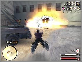 Zwróć uwagę, iż w okolicy znajdują się inne wybuchowe obiekty, w które również powinieneś celować (screen 1) - [Point Challenge] Dope Dealers Must Die | Total Overdose - Total Overdose: A Gunslingers Tale in Mexico - poradnik do gry