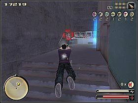 Podejdź teraz do ukazywanej na mapce konsoli i skorzystaj z dźwigni (screen 1), aby na kilka sekund wyłączyć dostawy prądu do tej części lokacji - [8] The Ambush cz.3 | Total Overdose - Total Overdose: A Gunslingers Tale in Mexico - poradnik do gry