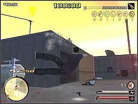 Aby przedostać się do kolejnych grup wrogów będziesz musiał skorzystać z dość charakterystycznych kabli (screen 1) - [Point Challenge] Pistoleros | Total Overdose - Total Overdose: A Gunslingers Tale in Mexico - poradnik do gry