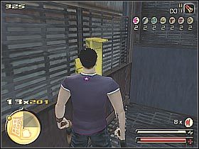 Wyjdź z windy i zastrzel znajdującego się w tym miejscu pojedynczego gostka (screen 1) - [12] The Car Dealer cz.1 | Total Overdose - Total Overdose: A Gunslingers Tale in Mexico - poradnik do gry