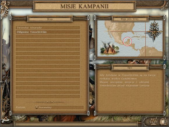 Znów przyjdzie nam stanąć po stronie rdzennych mieszkańców Ameryki - Wstęp | Rebelia Azteków | American Conquest Odwet - American Conquest: Odwet - poradnik do gry
