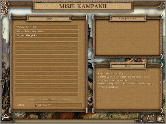 Kampania ta przeniesie nas do rosyjskich czasów carskich - Wstęp | Rekonesans Rosyjski | American Conquest Odwet - American Conquest: Odwet - poradnik do gry