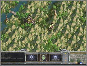 Tam wciąż drogą dochodzimy do miasta smokowców - zdobywamy je, wybieramy produkcję domów i idziemy dalej drogą a potem na północ - do drugiego miasta smokowców - Misja 7 - Meandor, Dżungla Umbura | Kampania | Age of Wonders Magia Cienia - Age of Wonders: Magia Cienia - poradnik do gry