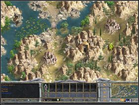 Armia południowa musi działać teraz ostrożnie - w okolicy kręcą się prawdopodobnie duże siły Yaru - na północnym wschodzie ma 3 miasta które mu niebawem odbijemy, ale na razie zabezpieczając się dobrym zwiadem zajmujemy kolejne miasto krasnoludzkie (Rimmand i Rularn ) - Misja 6 - Ke-nan, Usta Amtara | Kampania | Age of Wonders Magia Cienia - Age of Wonders: Magia Cienia - poradnik do gry