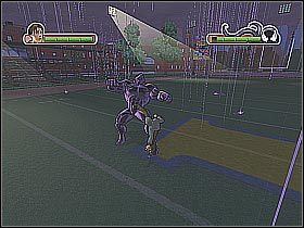 Po wyprowadzeniu kilku pierwszych ataków gra wyświetli kolejną podpowiedź - Poradnik do gry - [Opis przejścia] Wstęp cz.1 | Ultimate Spider-Man - Ultimate Spider-Man - poradnik do gry