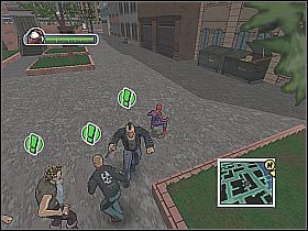 Na mapie powinien pojawić się punkt rozpoczęcia kolejnej głównej misji - [Opis przejścia] Misja 2 - Miasto | Ultimate Spider-Man - Ultimate Spider-Man - poradnik do gry