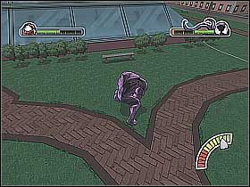 Opisaną wyżej kombinację uderzeń powtarzaj do skutku (screen 1) - [Opis przejścia] Misja 5 - Venom | Ultimate Spider-Man - Ultimate Spider-Man - poradnik do gry