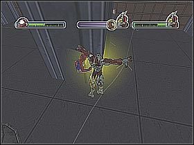 Pojedynek nie zakończy się niestety upragnionym zwycięstwem, gdyż The Beetle w ostatniej chwili ucieknie z pola walki, co zostanie ukazane na oddzielnym filmiku przerywnikowym (screen 1) - [Opis przejścia] Misja 7 - The Beetle cz.3 | Ultimate Spider-Man - Ultimate Spider-Man - poradnik do gry