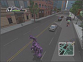 Po zlikwidowaniu kilku żołnierzy powinna pojawić się nowa strzałka (screen 1) - [Opis przejścia] Misja 8 - Silver Sable cz.3 | Ultimate Spider-Man - Ultimate Spider-Man - poradnik do gry