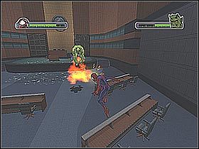 Nieco inaczej wygląda sama końcówka - [Opis przejścia] Misja 9 - Green Goblin cz.3 | Ultimate Spider-Man - Ultimate Spider-Man - poradnik do gry