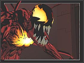 Walka będzie przebiegała w kilku etapach - [Opis przejścia] Misja 13 - Carnage cz.1 | Ultimate Spider-Man - Ultimate Spider-Man - poradnik do gry