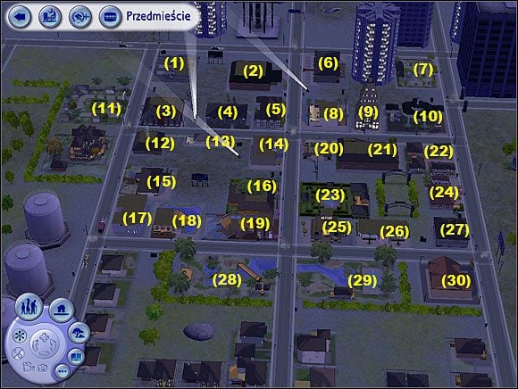 ZaDoSaRa (1) : Parkiety do tańca, elektropląs, konsola DJ-a, bar, komputer, kąpiele, grill, toalety - Lokacje Przedmieścia | Nocne życie Simów | The Sims 2 Nocne Życie - The Sims 2: Nocne Życie - poradnik do gry