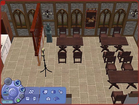 Średniowieczna karczma w stylu gotyckim. - Poradnik do gry - Restauracje w różnych stylach | The Sims 2 Nocne Życie - The Sims 2: Nocne Życie - poradnik do gry