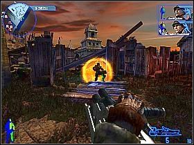 Kiedy plac będzie wolny przejdź przez niego i wyczyść z wrogów pobliski budynek (możesz tutaj również zachować grę) - Misja 8a - Zagłada | Opis przejścia | Bet on Soldier Krwawy Sport - Bet on Soldier: Krwawy Sport - poradnik do gry