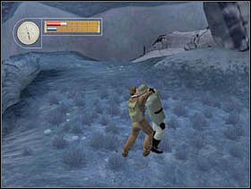 Znowu idziemy wzdłuż kłody i dusimy kolejnego wojskowego. - [Solucja] CRASH SITE cz.3 - II Wojna Światowa: Pilot Down - Na Tyłach Wroga - poradnik do gry